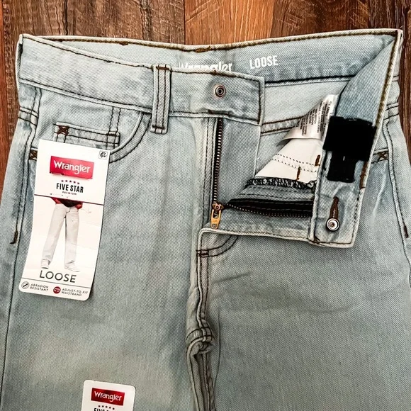 Wrangler Five Star Premium Boys Loose Fit Jeans | 6 R - Picture 3 of 10